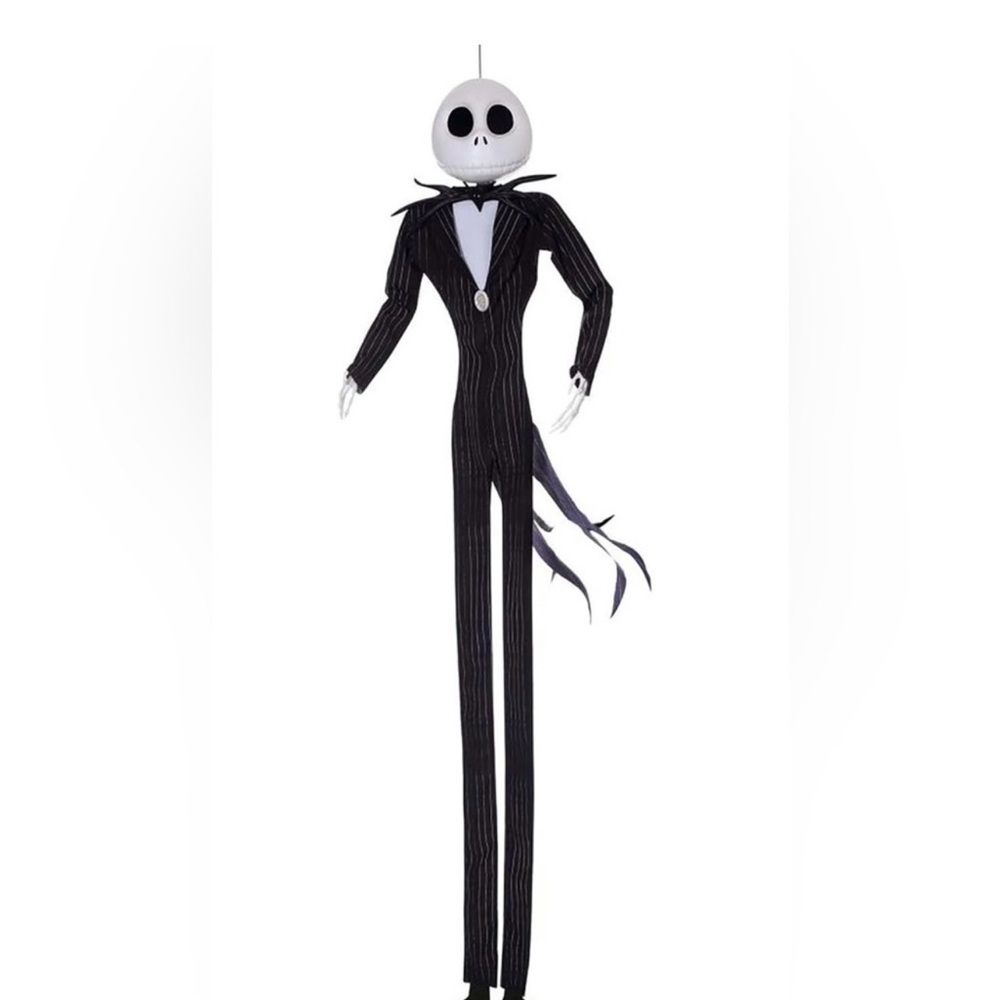 Spooky Black and White Jack Skelaton hanging decoration - Picture 2 of 4